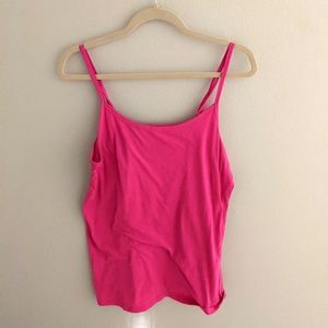 Hot pink tank top
